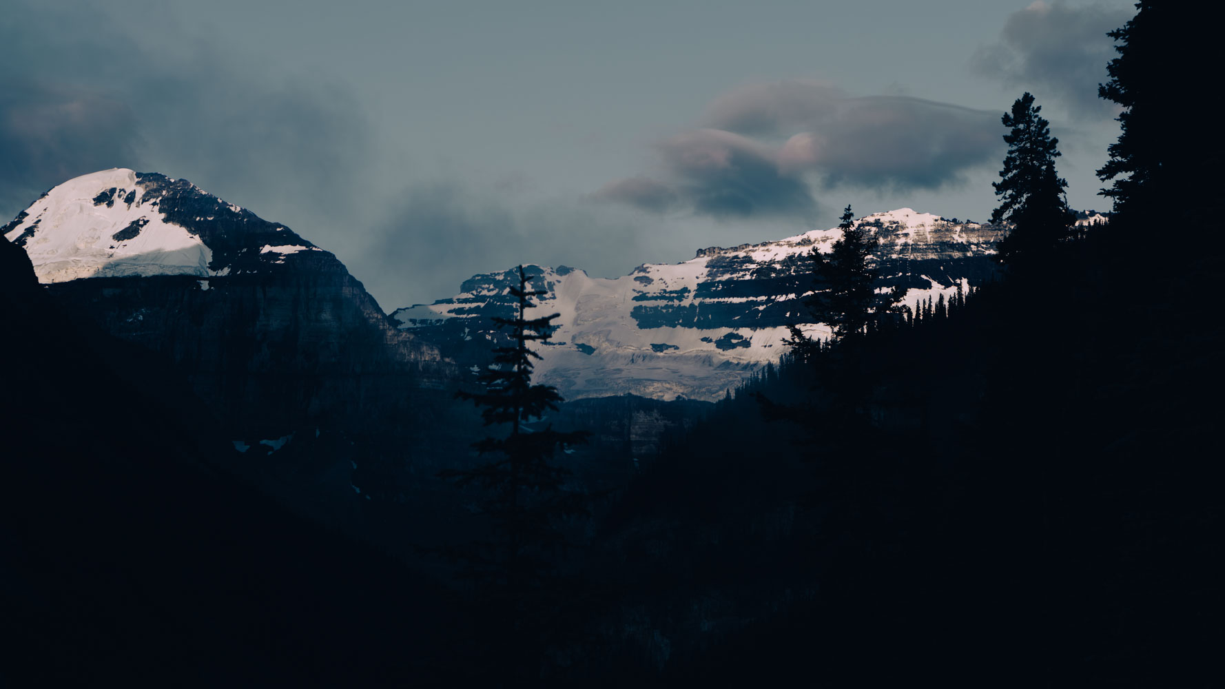 Lake Louise en monochrome