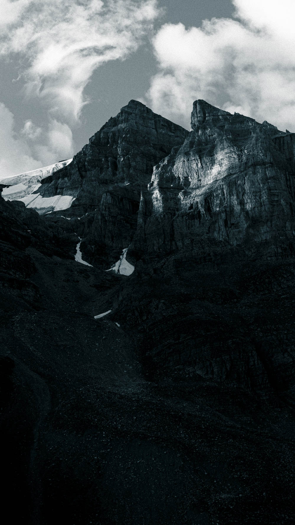 Lake Louise en monochrome